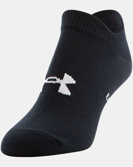 Women's UA Essential No Show – 6-Pack Socks, Black, pdpMainDesktop image number 7